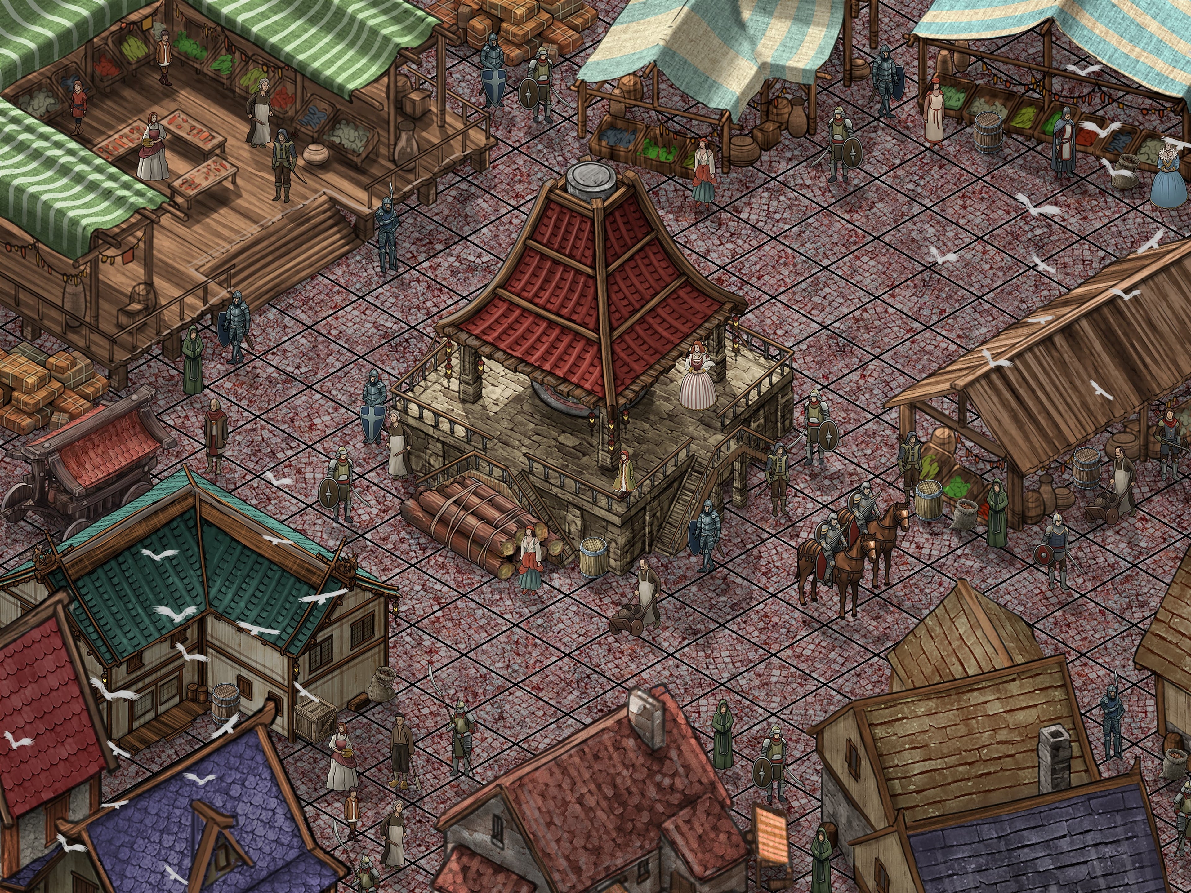 Busy City Market
