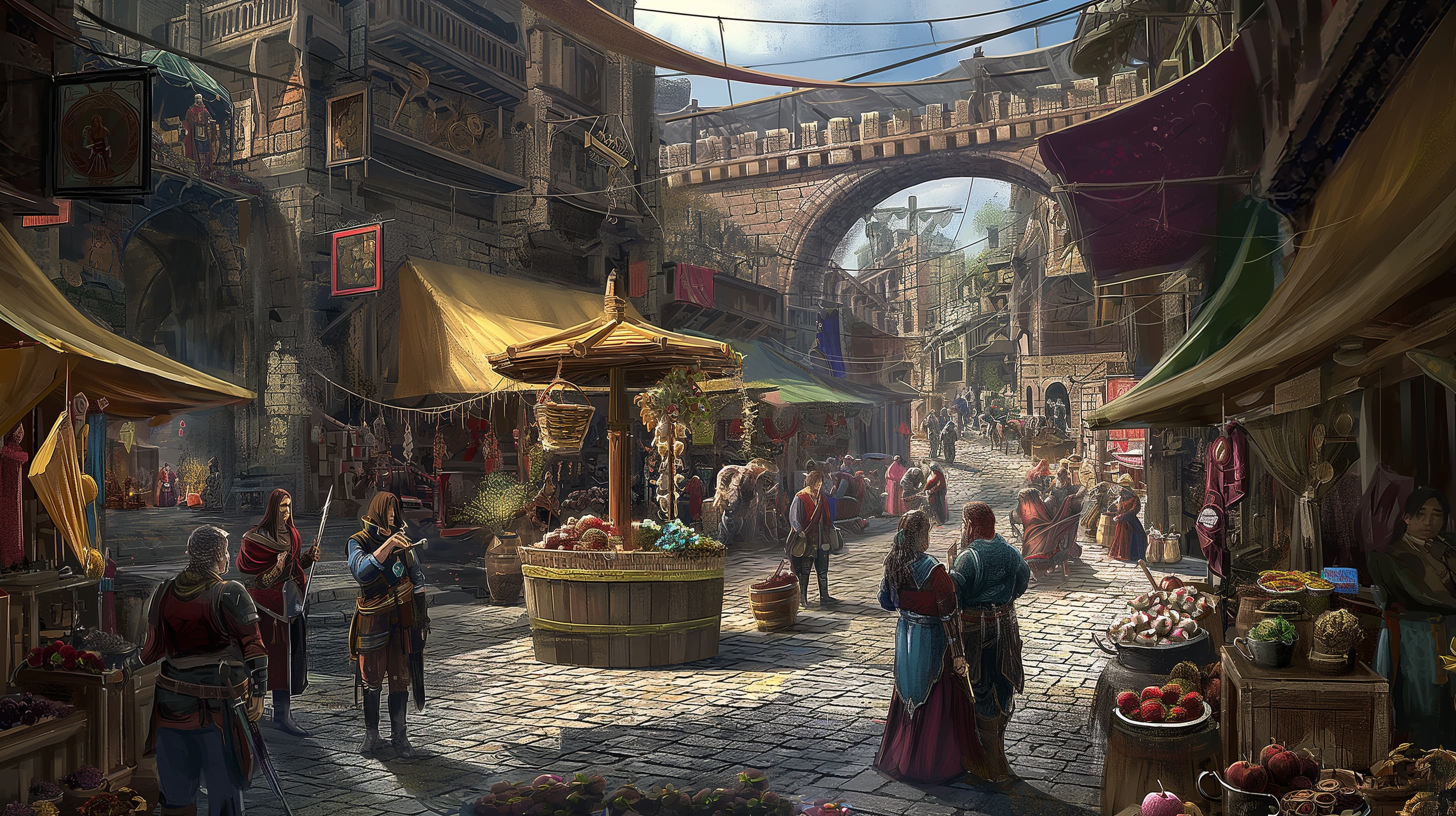 Busy City Market