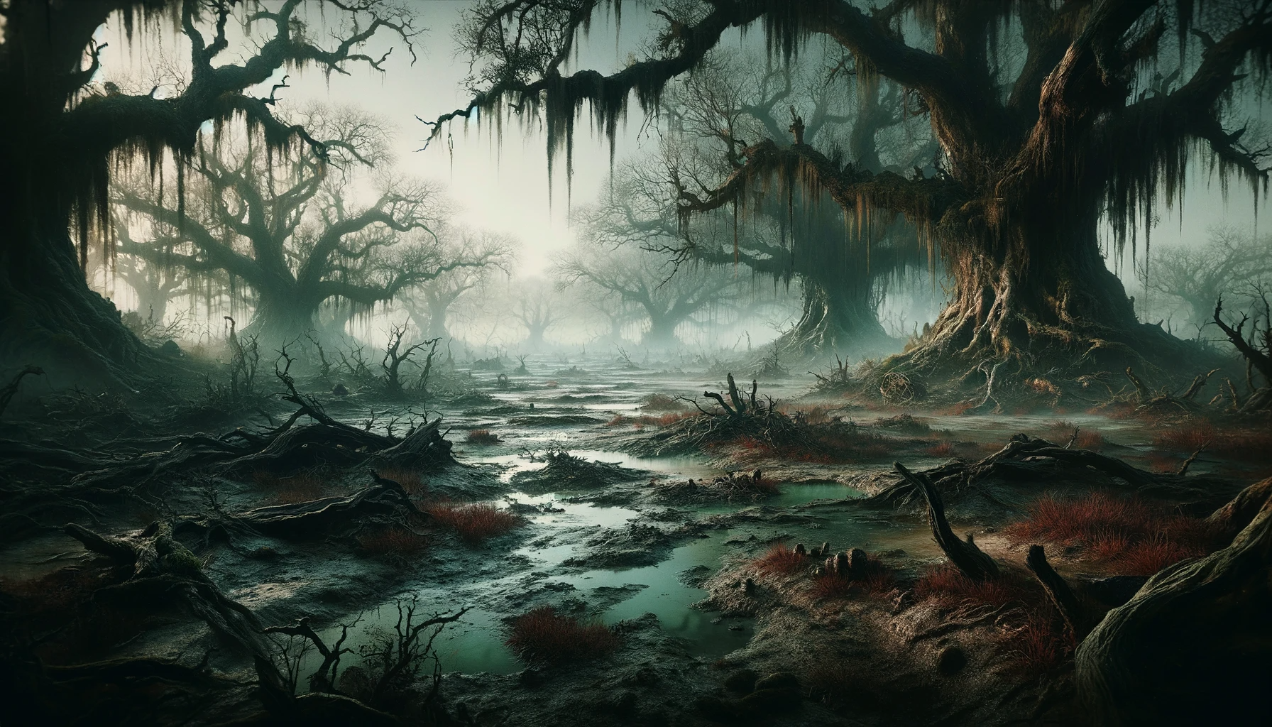 Crimson Bog of Whispers