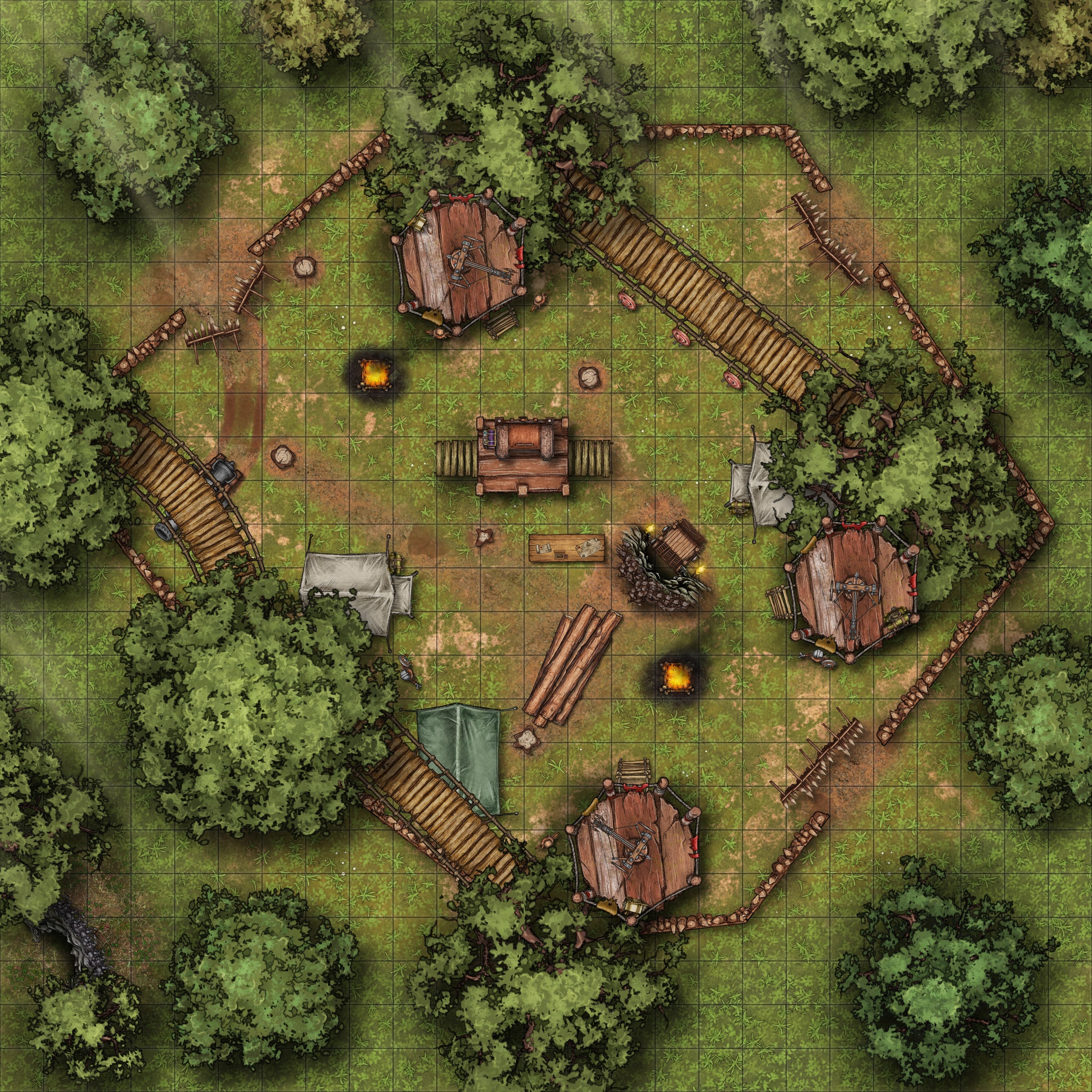 Hidden Rebel Camp