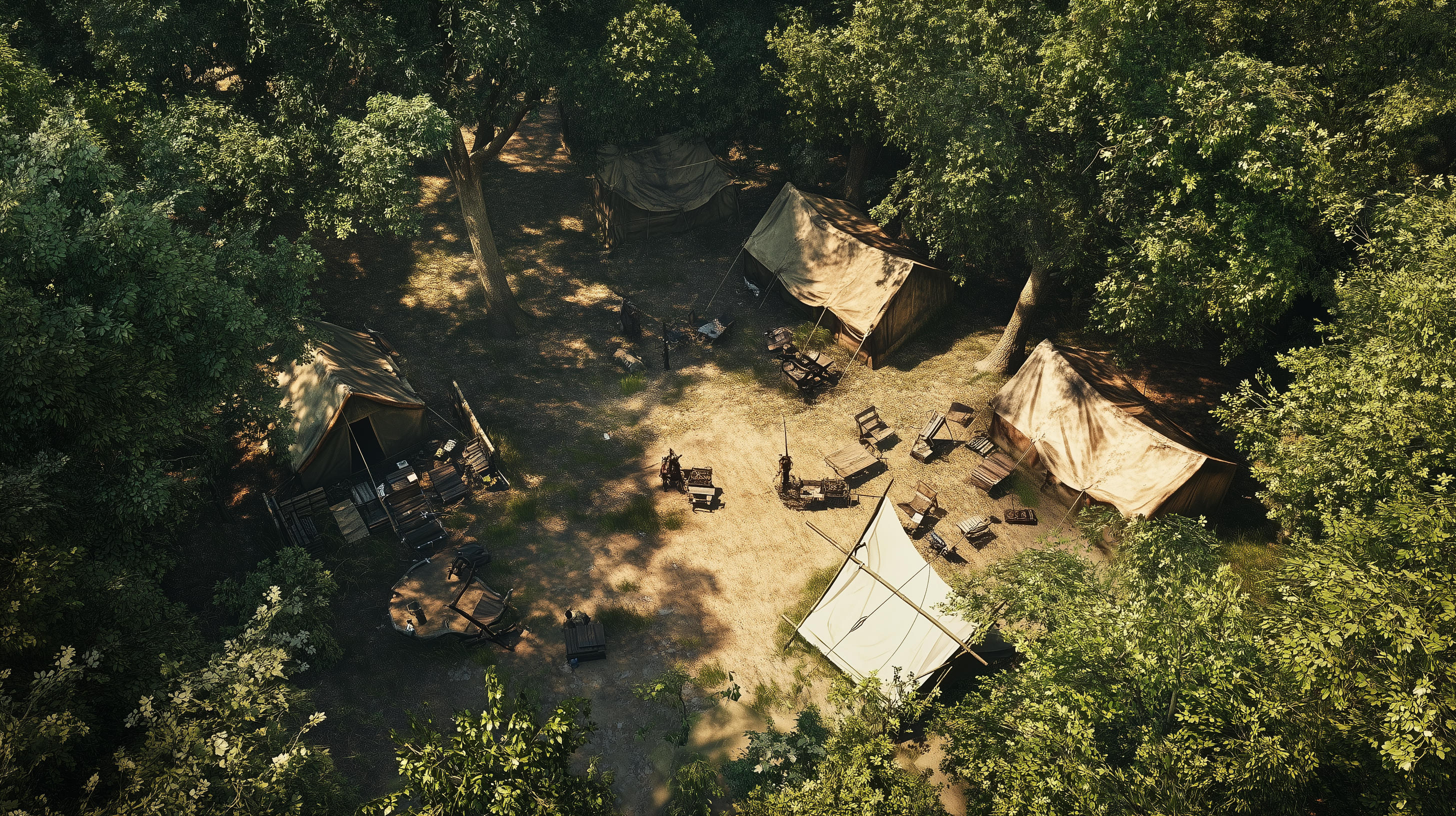 Hidden Rebel Camp