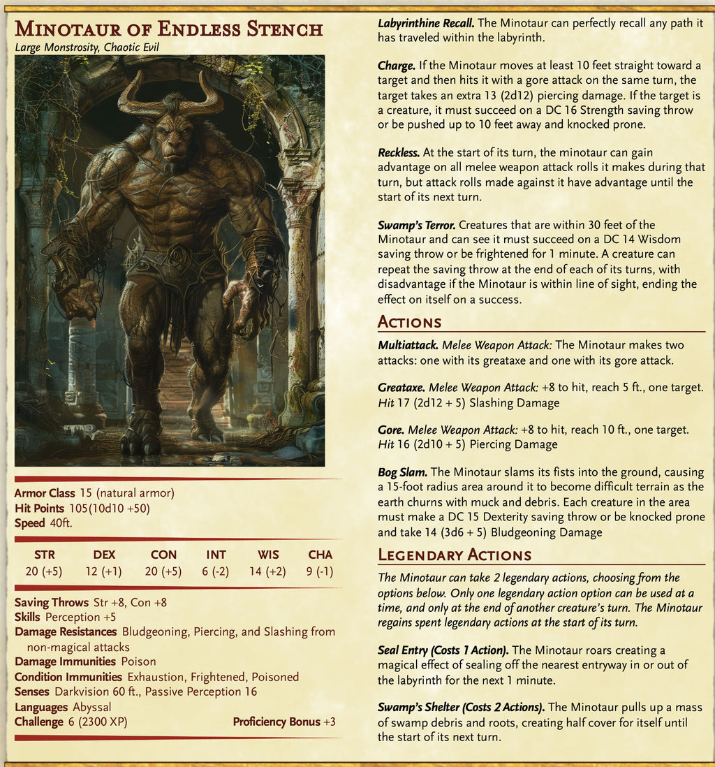 Labyrinth of Endless Stench — Adventure Module | Digital PDF