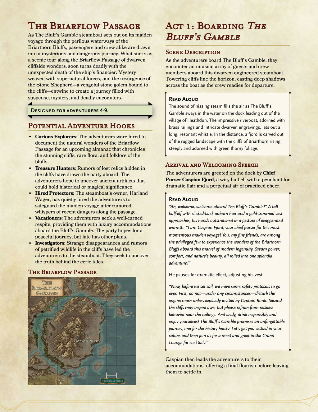 Briarflow Passage — Adventure Module | Digital PDF