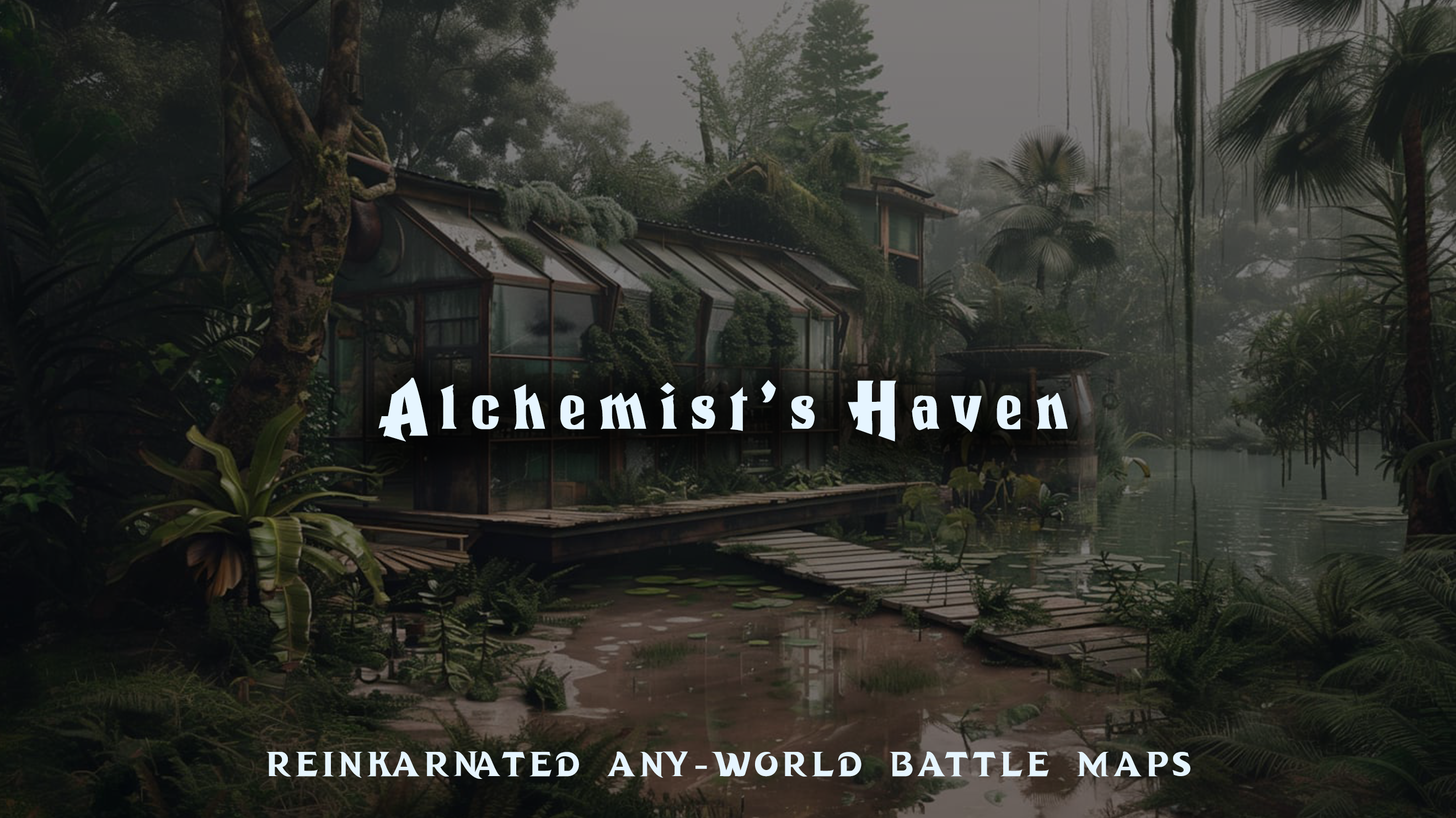 Alchemist's Haven — Battle Map Print | 20″×20″
