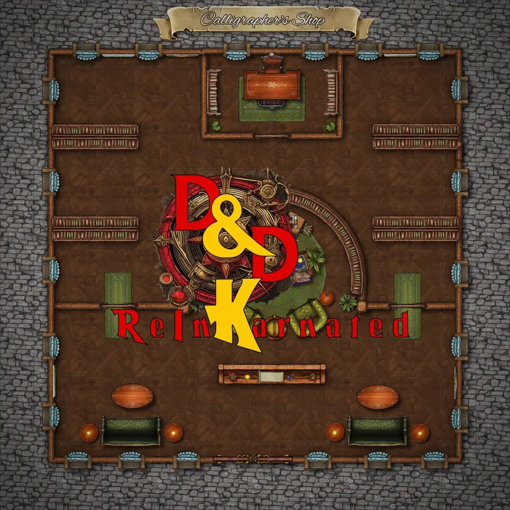 Calligrapher’s Shop - Digital Battle Map