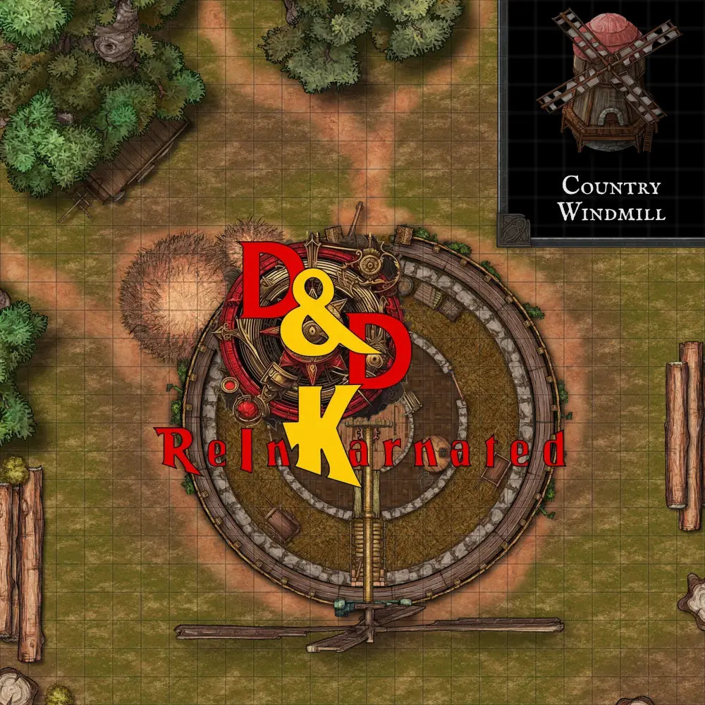 Country Windmill - Digital Battle Map