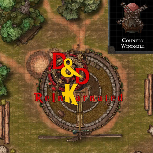 Country Windmill - Digital Battle Map