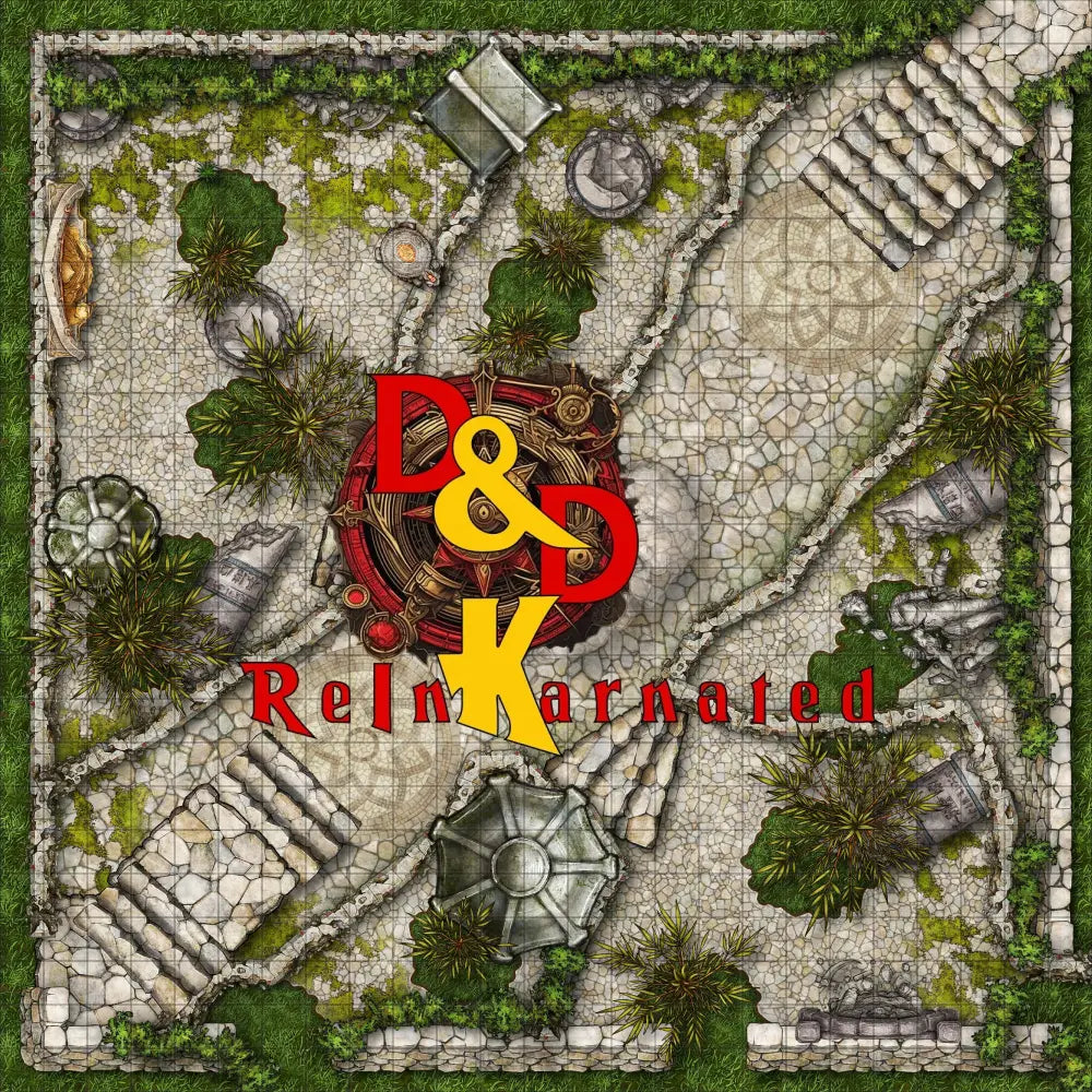 Forgotten Temple Garden - Digital Battle Map