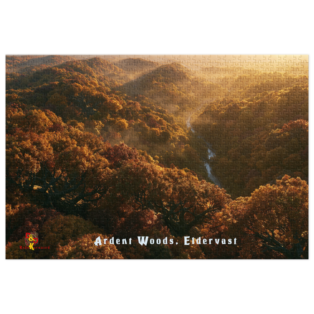 Ardent Woods — Eldervast Regional Art | 1,000 Piece Jigsaw Puzzle in Collector's Tin