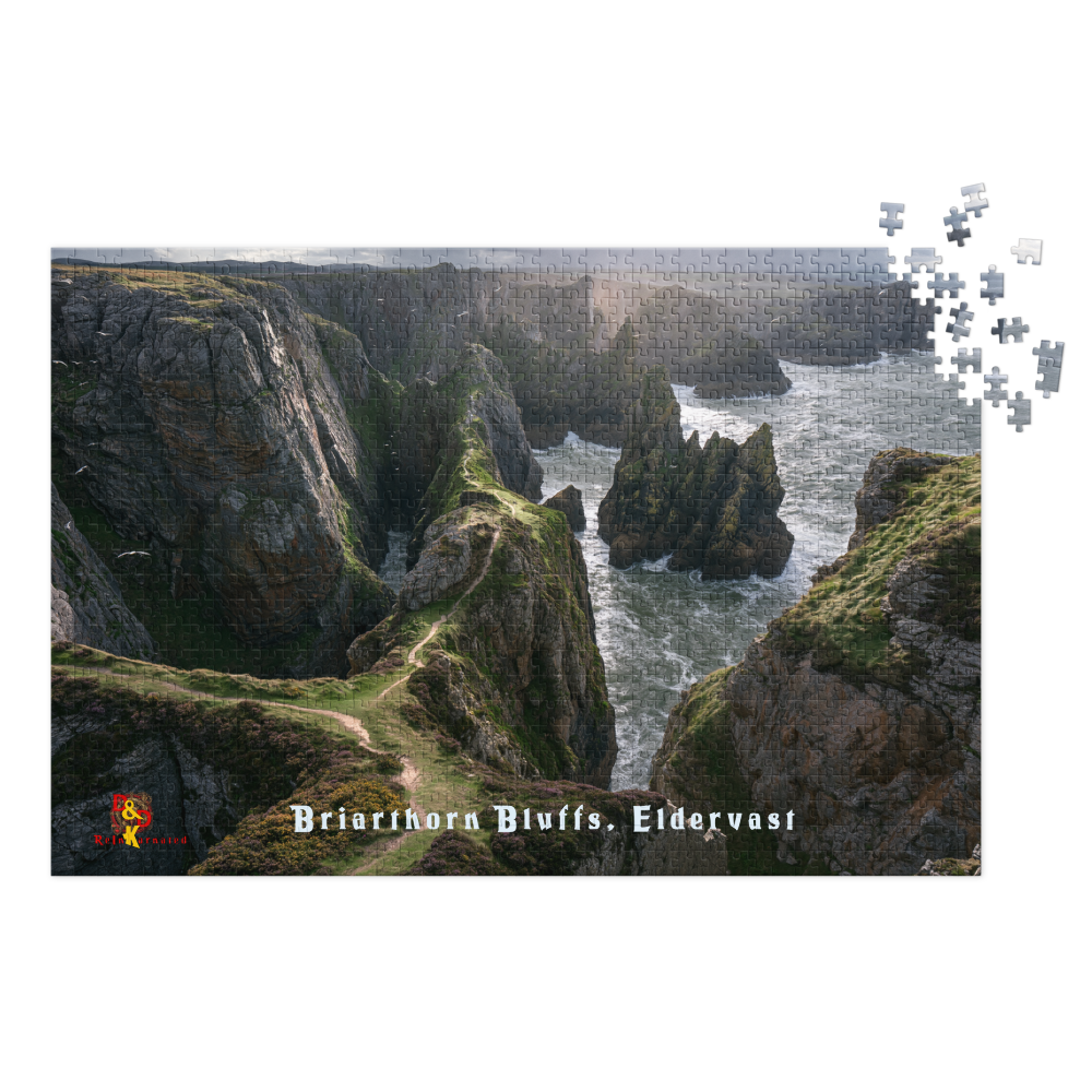 Briarthorn Bluffs — Eldervast Regional Art | 1,000 Piece Jigsaw Puzzle in Collector's Tin
