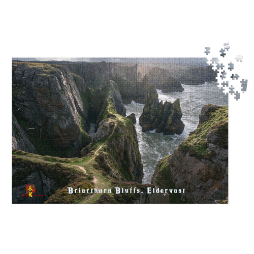 Briarthorn Bluffs — Eldervast Regional Art | 1,000 Piece Jigsaw Puzzle in Collector's Tin