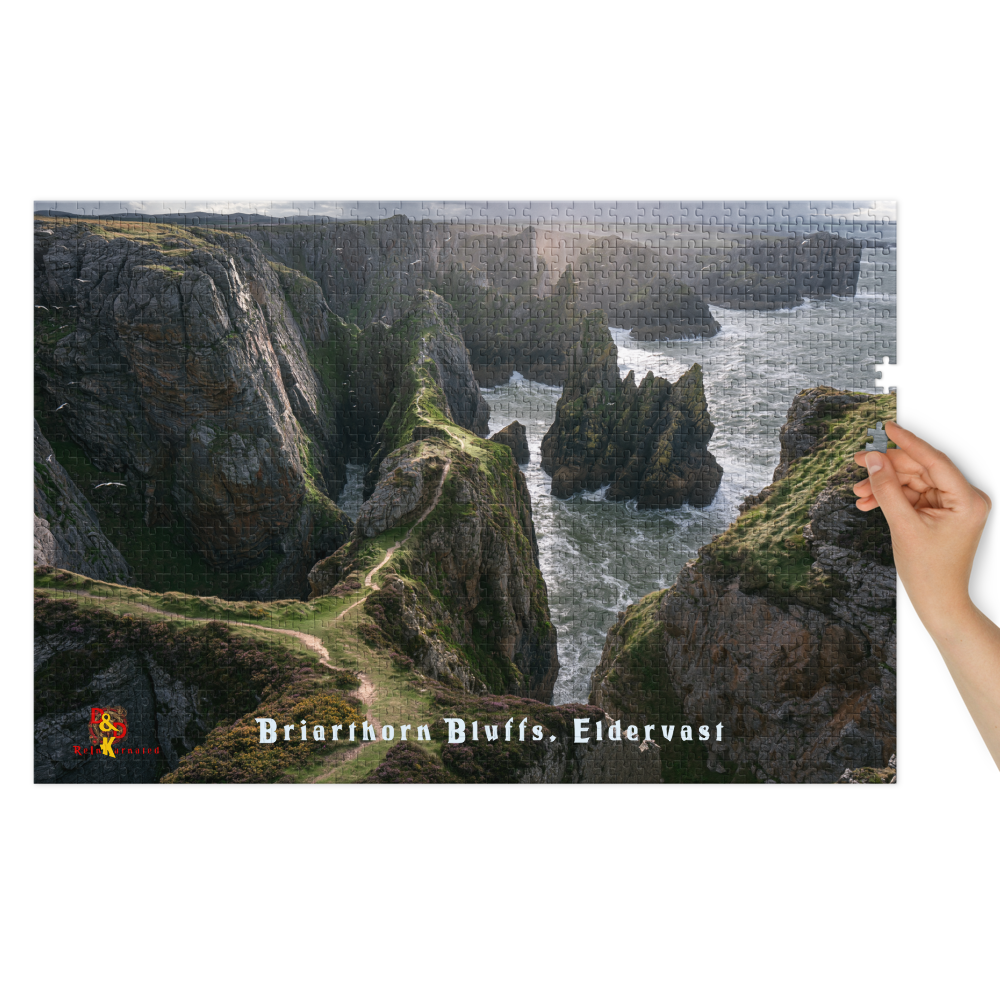 Briarthorn Bluffs — Eldervast Regional Art | 1,000 Piece Jigsaw Puzzle in Collector's Tin