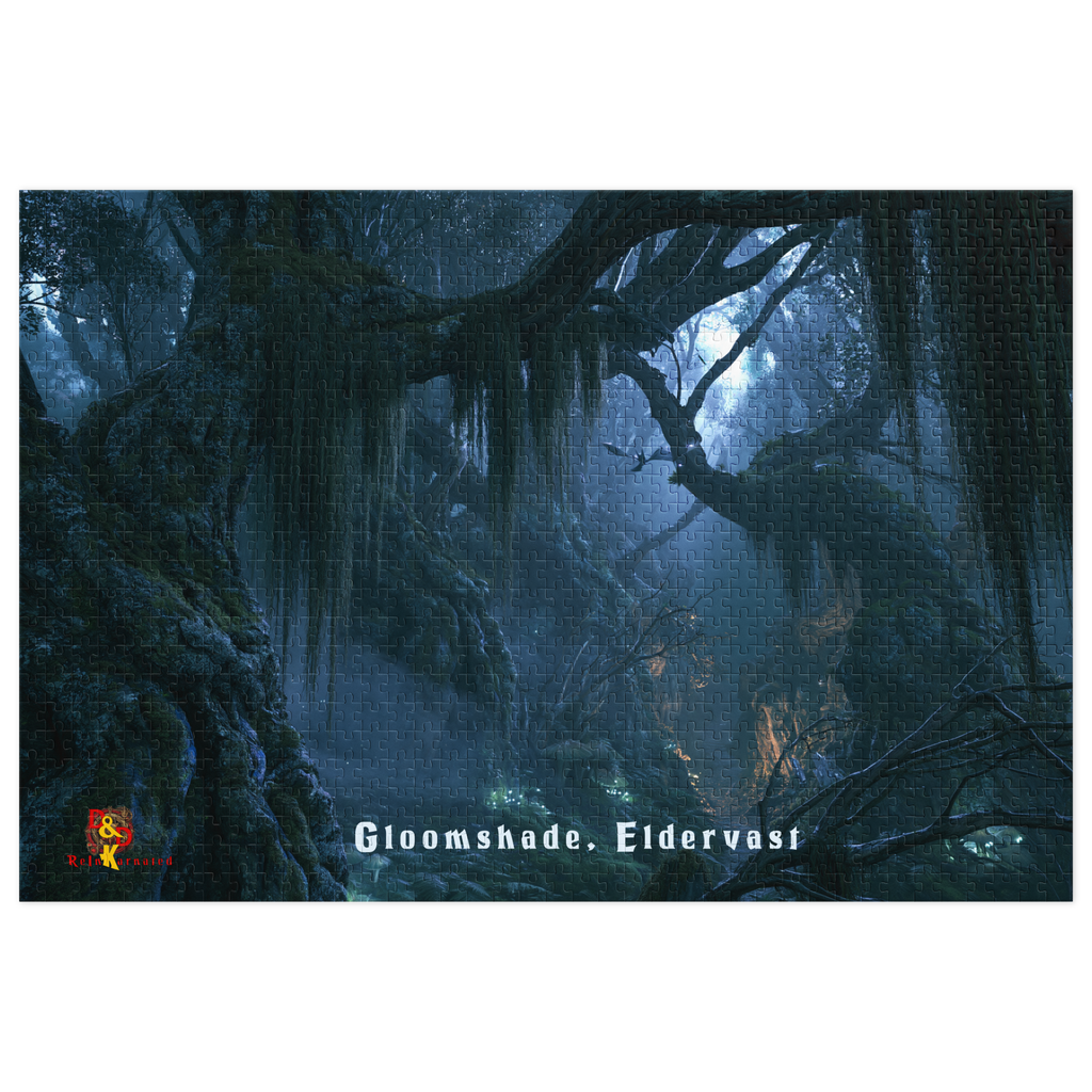 Gloomshade — Eldervast Regional Art | 1,000 Piece Jigsaw Puzzle in Collector's Tin