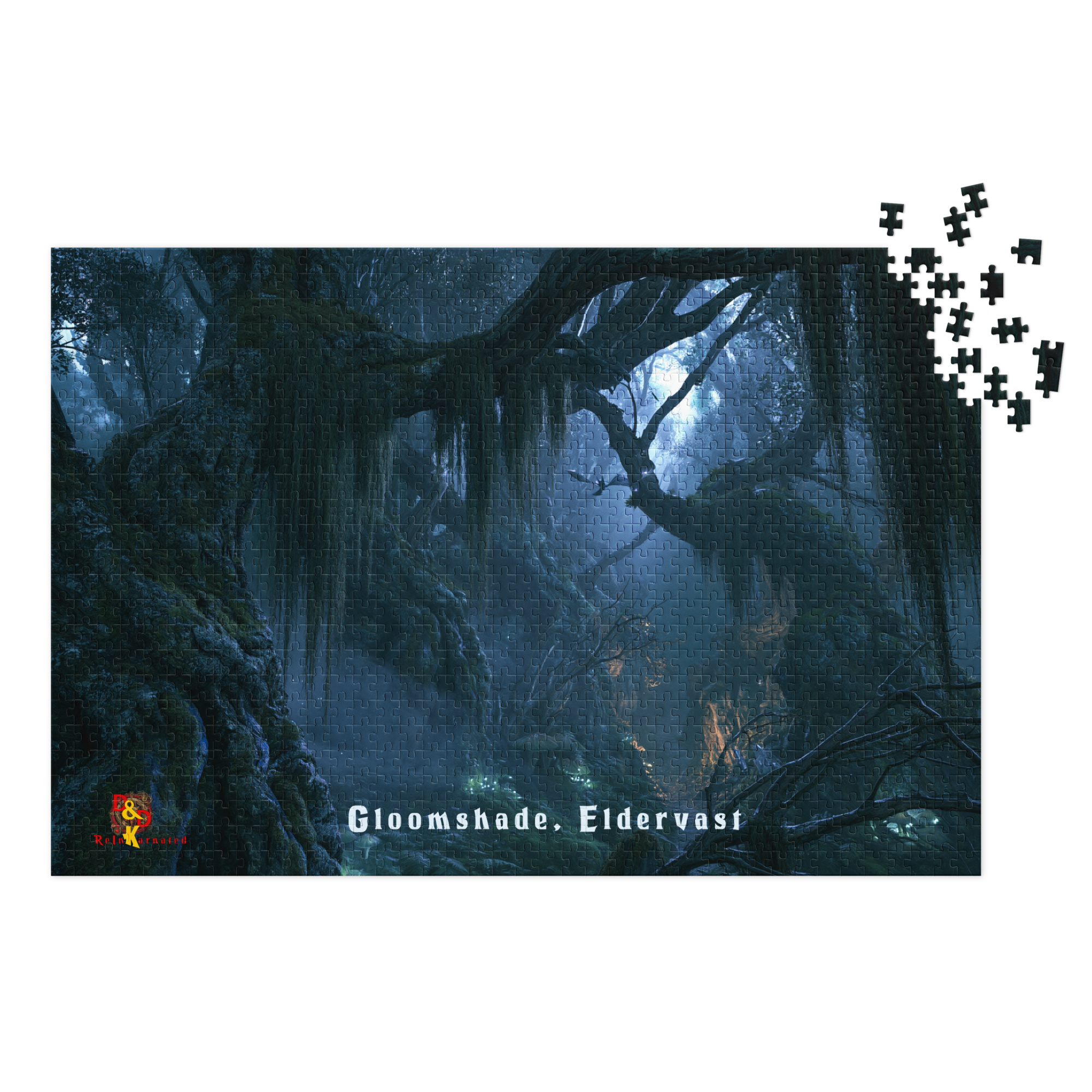 Gloomshade — Eldervast Regional Art | 1,000 Piece Jigsaw Puzzle in Collector's Tin
