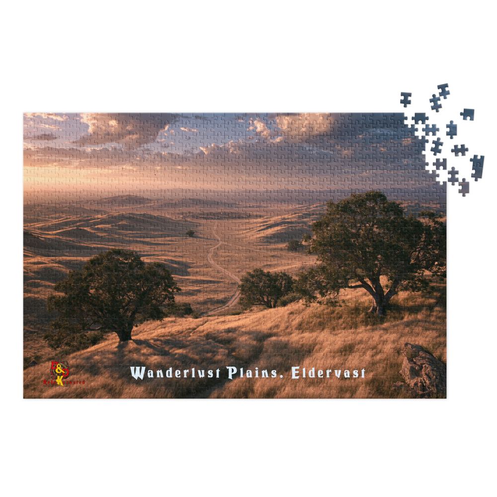 Wanderlust Plains — Eldervast Regional Art | 1,000 Piece Jigsaw Puzzle in Collector's Tin