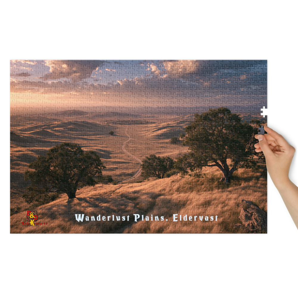 Wanderlust Plains — Eldervast Regional Art | 1,000 Piece Jigsaw Puzzle in Collector's Tin