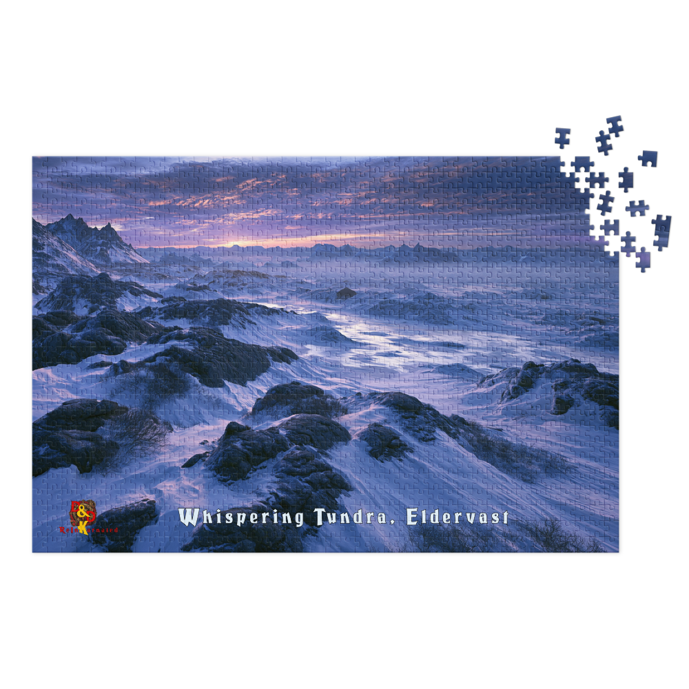 Whispering Tundra — Eldervast Regional Art | 1,000 Piece Jigsaw Puzzle in Collector's Tin