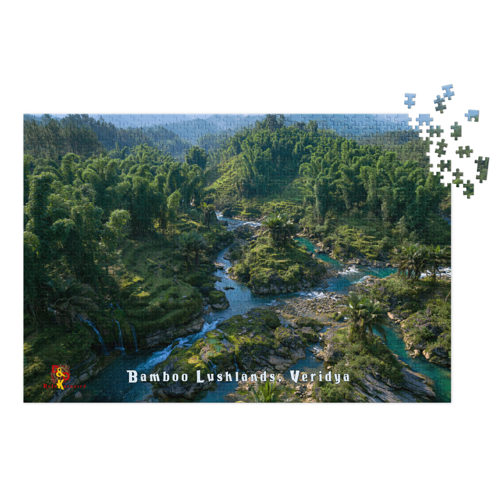 Bamboo Lushlands — Veridya Regional Art | 1,000 Piece Jigsaw Puzzle in Collector's Tin