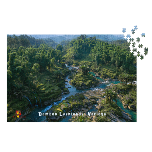 Bamboo Lushlands — Veridya Regional Art | 1,000 Piece Jigsaw Puzzle in Collector's Tin