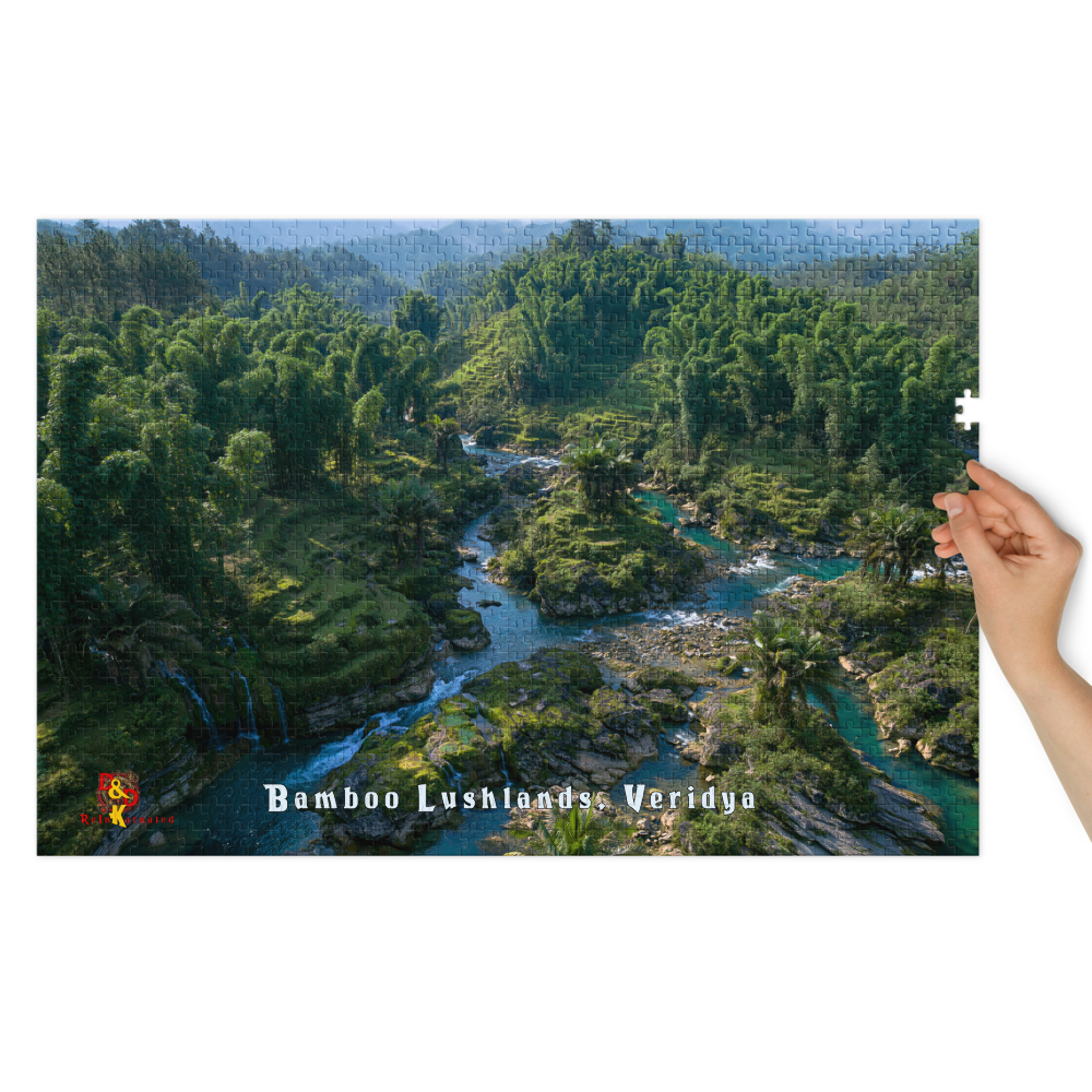 Bamboo Lushlands — Veridya Regional Art | 1,000 Piece Jigsaw Puzzle in Collector's Tin