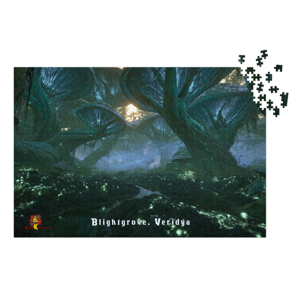 Blightgrove — Veridya Regional Art | 1,000 Piece Jigsaw Puzzle in Collector's Tin