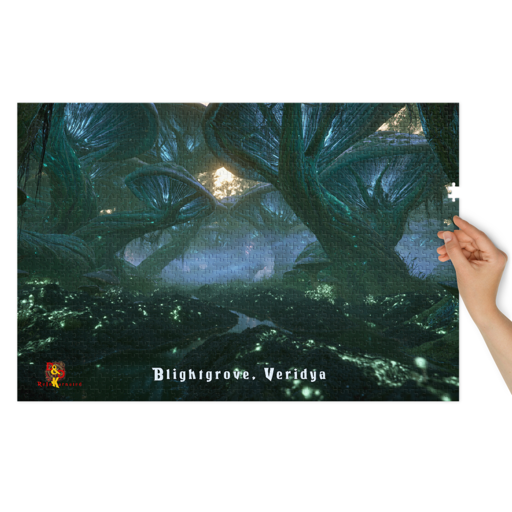 Blightgrove — Veridya Regional Art | 1,000 Piece Jigsaw Puzzle in Collector's Tin