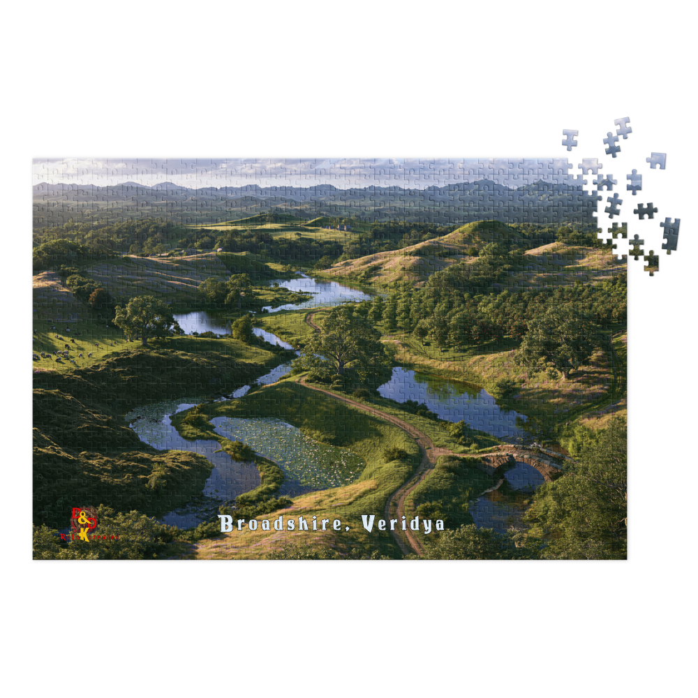 Broadshire — Veridya Regional Art | 1,000 Piece Jigsaw Puzzle in Collector's Tin
