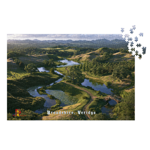 Broadshire — Veridya Regional Art | 1,000 Piece Jigsaw Puzzle in Collector's Tin