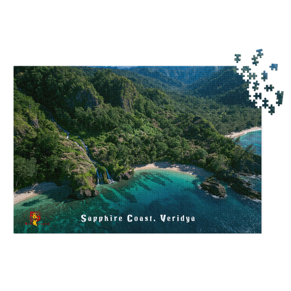 Sapphire Cove — Veridya Regional Art | 1,000 Piece Jigsaw Puzzle in Collector's Tin