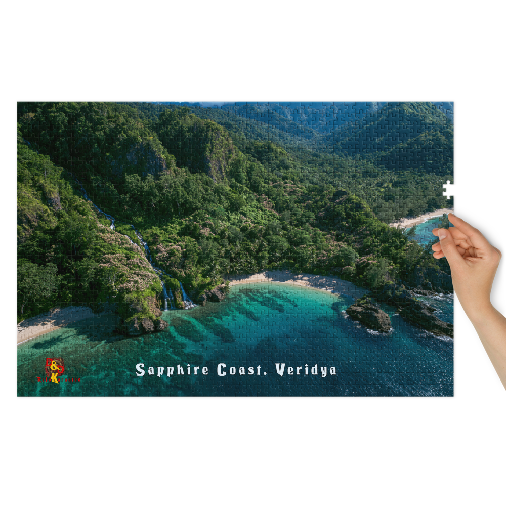 Sapphire Cove — Veridya Regional Art | 1,000 Piece Jigsaw Puzzle in Collector's Tin