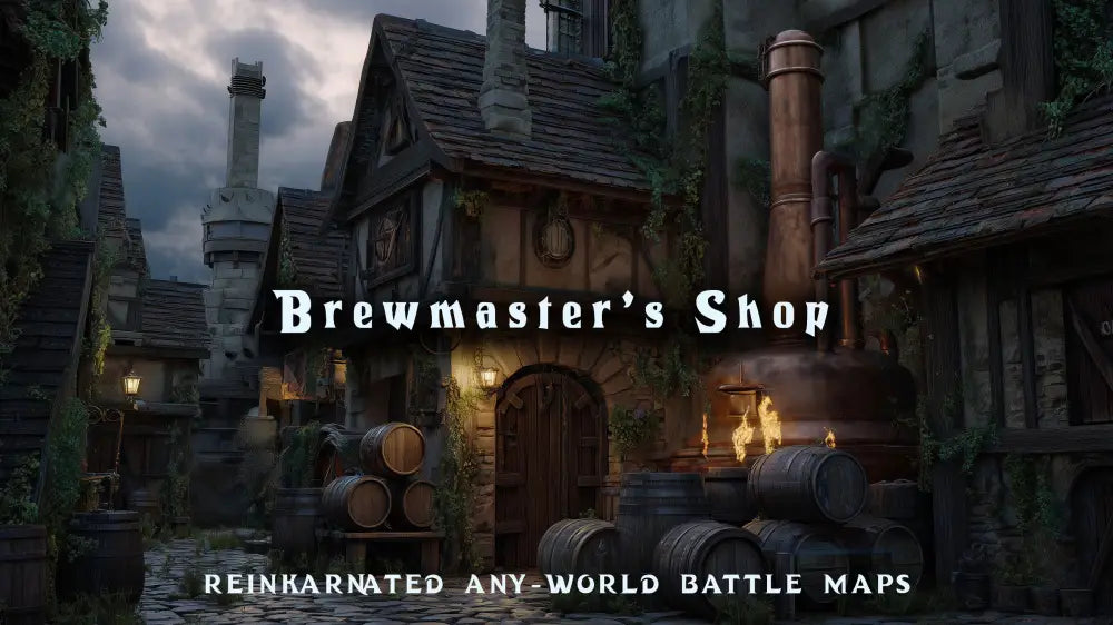The Staggering Goat Brewery, Any World Battle Map Print | 14″×14″ - POSTER
