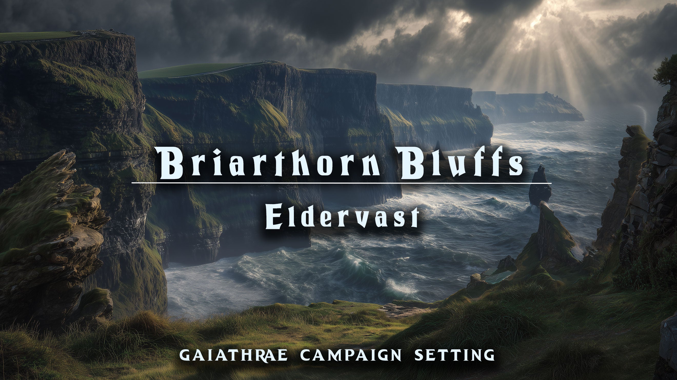 Briarthorn Bluffs of Eldervast — 1,000 Piece Jigsaw Puzzle | 30″×20″ in a study tin box