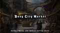 Busy City Market dungeons and dragons encounter map — bustling urban marketplace