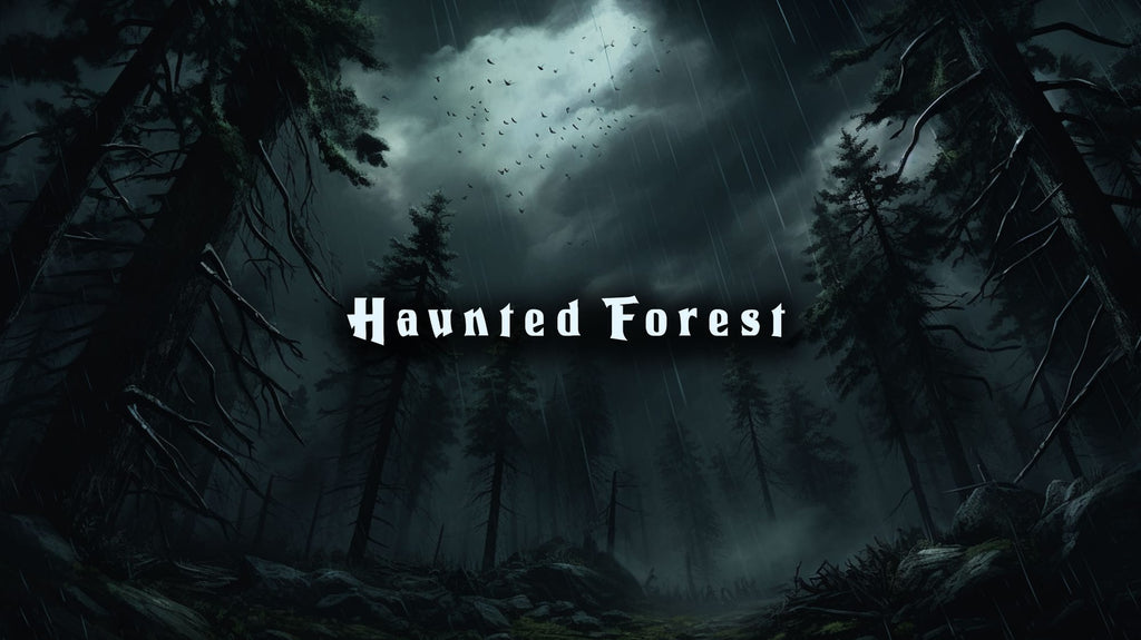 Haunted Forest dnd 5e battle map — dark supernatural woodland